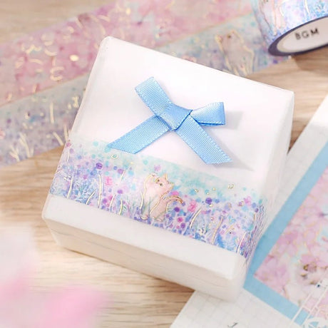 Washi Tape Flower and Kitty - Small Friends - BGM - Tidformera