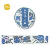 Washi Tape Flower and plant chart Purple sun - 1 - BGM - Tidformera