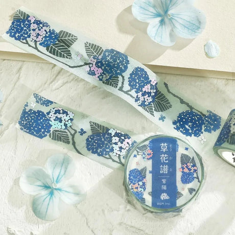 Washi Tape Flower and plant chart Purple sun - 2 - BGM - Tidformera