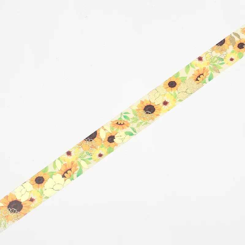 Washi Tape Flower Melody - Sunflower - BGM - Tidformera