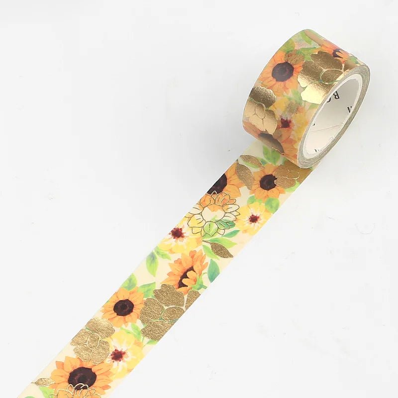 Washi Tape Flower Melody - Sunflower - BGM - Tidformera