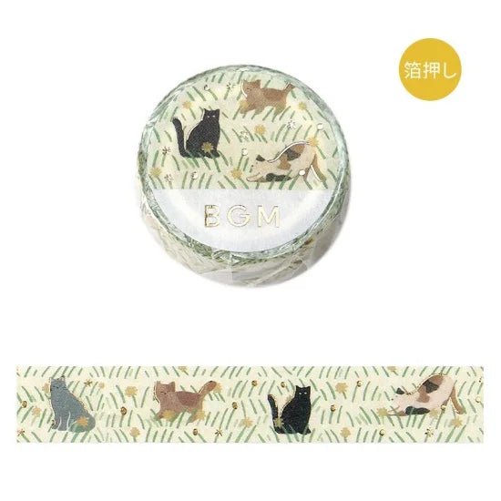 Washi Tape Flowering plants handbook - Cats - BGM - Tidformera