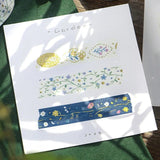 Washi Tape Flowering plants handbook - Flower brooch - BGM - Tidformera