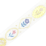 Washi Tape Flowering plants handbook - Flower brooch - 2 - BGM - Tidformera