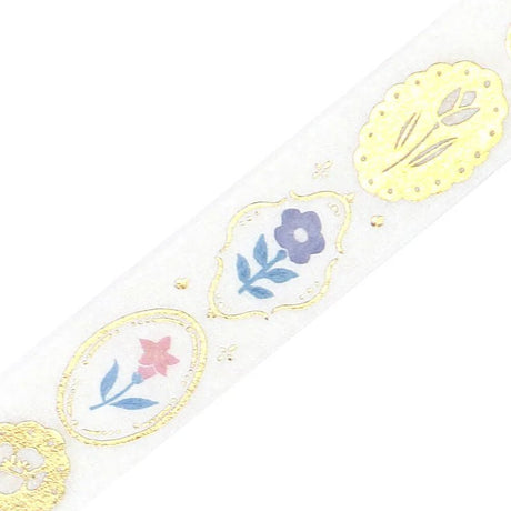 Washi Tape Flowering plants handbook - Flower brooch - BGM - Tidformera