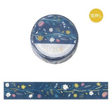 Washi Tape Flowering plants handbook - Tsuchihatsukana - BGM - Tidformera