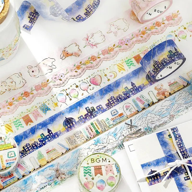 Washi Tape Fluffy Rabbit - BGM - Tidformera