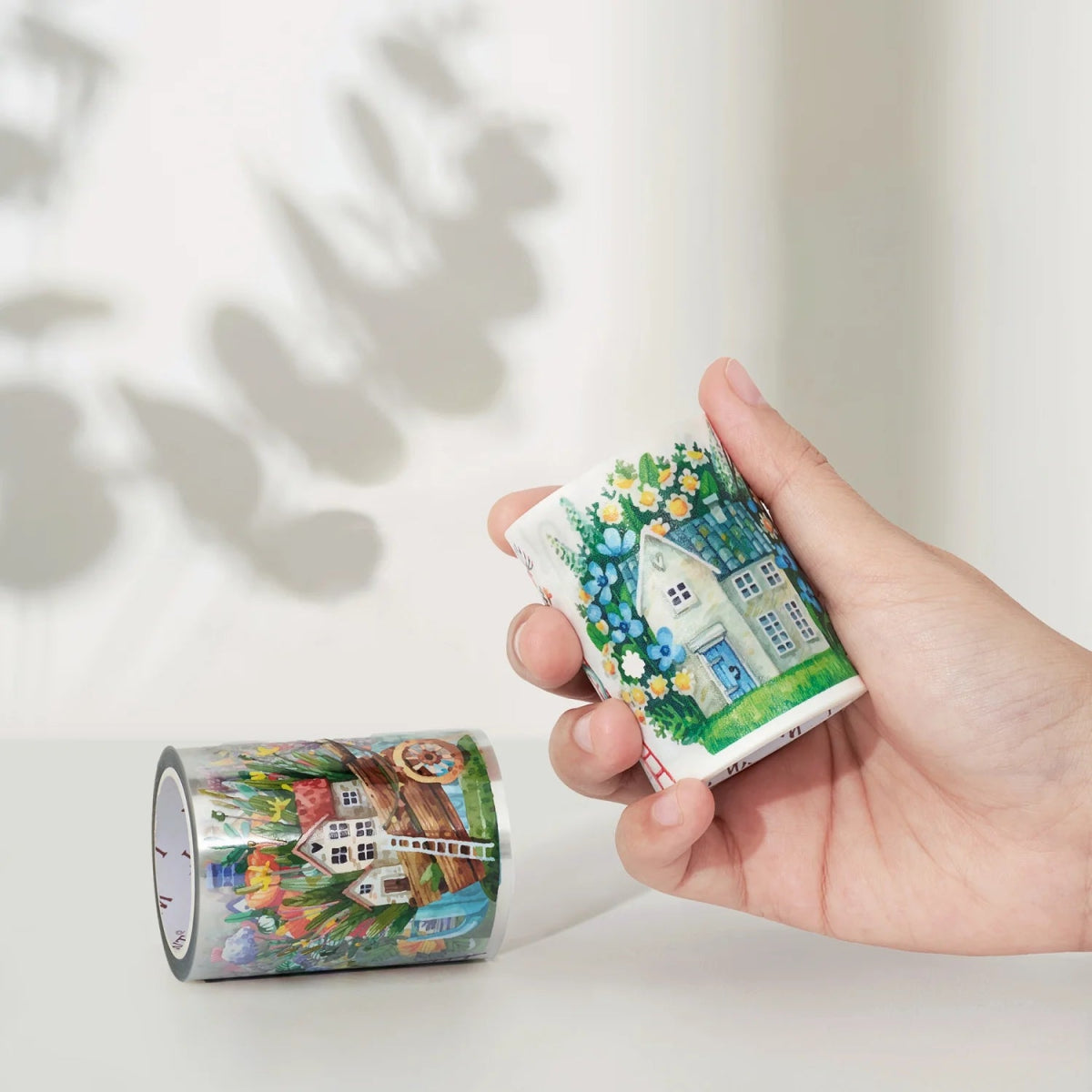 Washi tape Forest Houses Wide - 60 mm - 6 - Washi Tape Shop - Tidformera