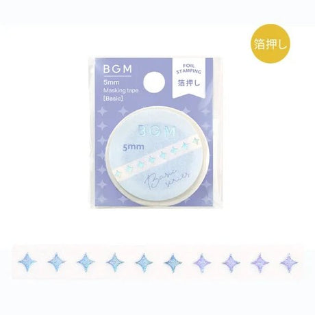 Washi Tape Gold Basic Star - 5 mm - BGM - Tidformera