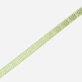 Washi Tape Gold Green Patterned - 5 mm - BGM - Tidformera