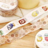 Washi Tape Grand Honeycomb - 4 - BGM - Tidformera