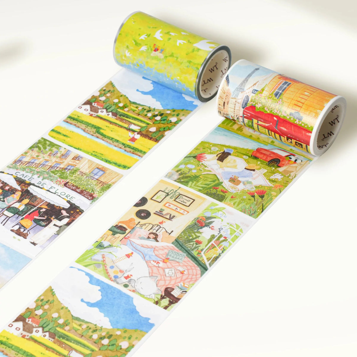 Washi Tape Hillside Views - 75 mm - 7 - Washi Tape Shop - Tidformera