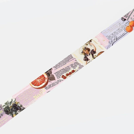 Washi tape Invitation to Romance - Fruits - 2 - BGM - Tidformera