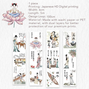 Washi tape Laissez - faire and Awaken Wide - 60 mm - 1 - Washi Tape Shop - Tidformera