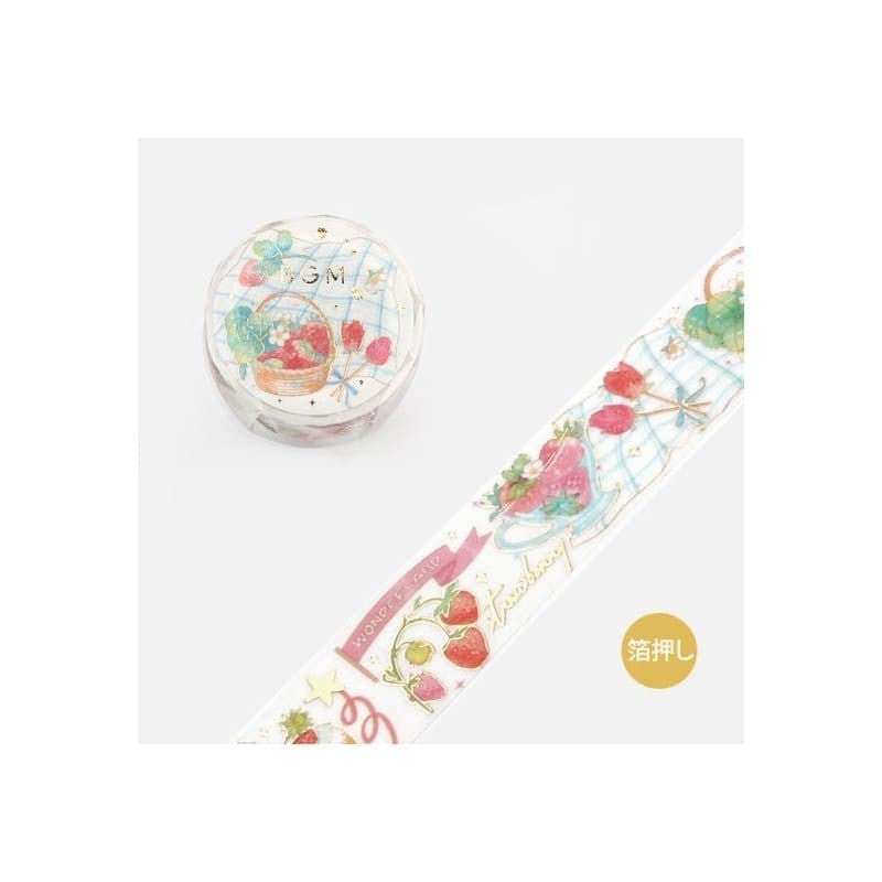 Washi Tape Life Serie 2 - Strawberry Picnic - BGM - Tidformera