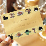 Washi Tape - Life Serie - Black Cat Cafe - 4 - BGM - Tidformera