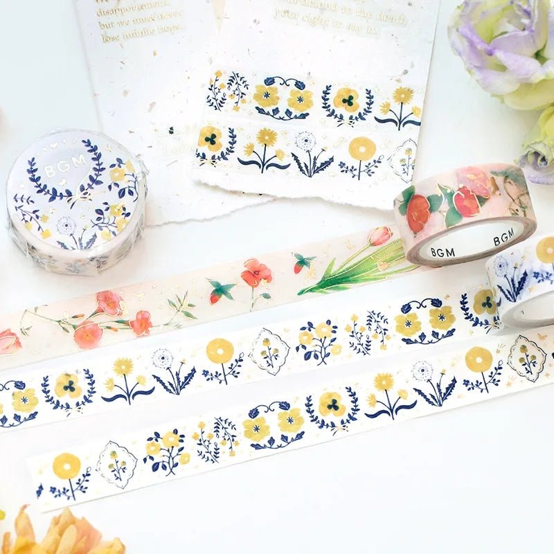 Washi Tape Life Serie - Bloom - BGM - Tidformera