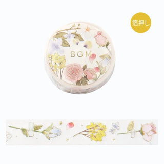 Dekorationstejp med blommor. Washi Tape - Life Serie - Flower Poem från BGM - Tidformera