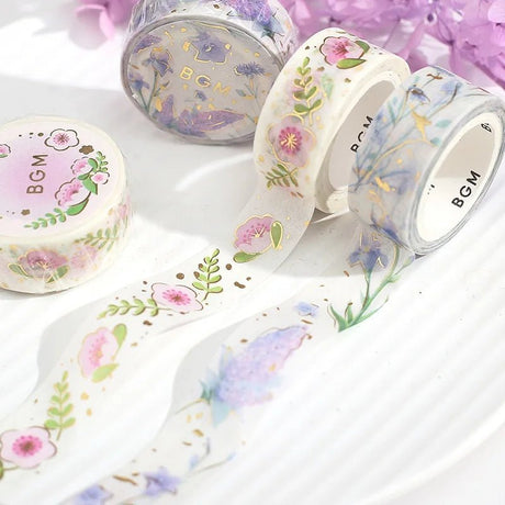 Washi Tape Life Serie - Lovely flower - BGM - Tidformera