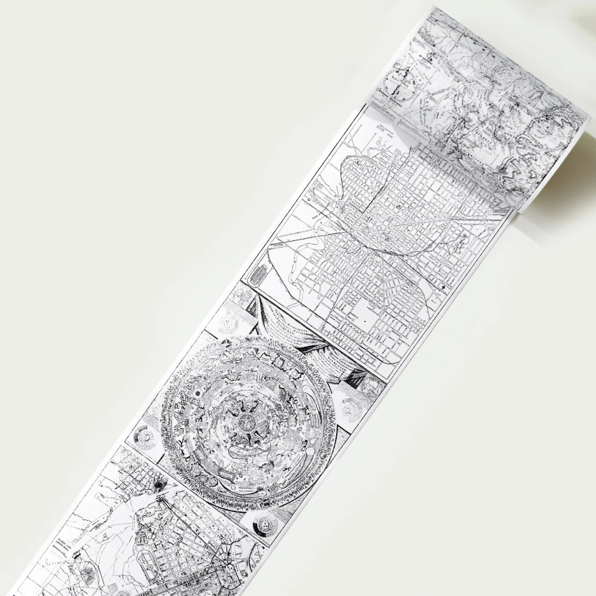 Washi tape Map Quest Wide - 70 mm - 4 - Washi Tape Shop - Tidformera