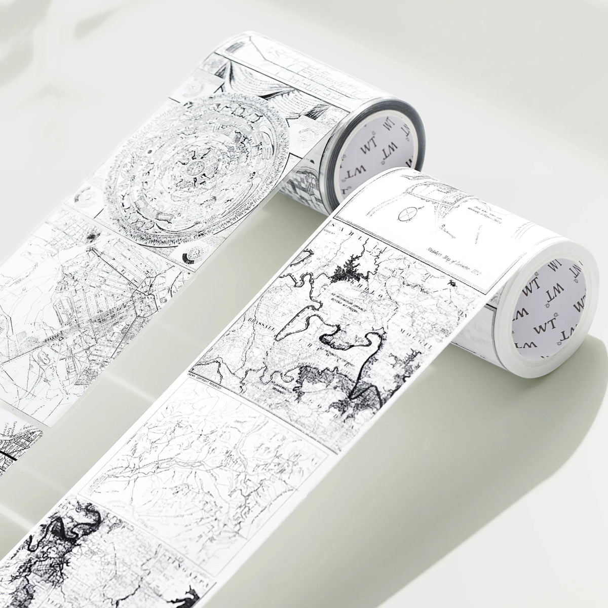 Washi tape Map Quest Wide - 70 mm - Washi Tape Shop - Tidformera