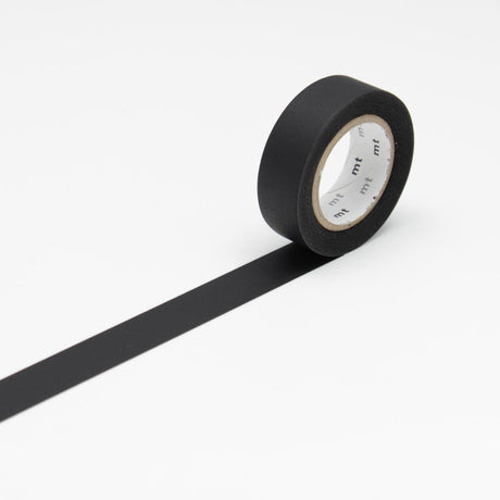 Washi Tape Matte - Black från MT masking tape - Svart washi tape - Tidformera