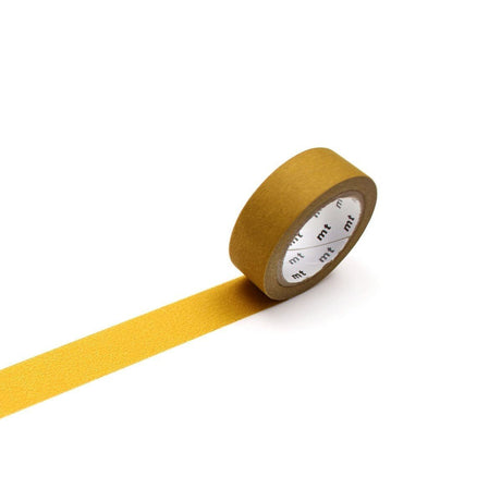 Washi Tape Matte - Mustard från MT masking tape - Senapsfärgad washi tape - Tidformera