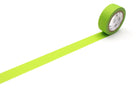 Washi Tape Matte - Yellowgreen från MT masking tape - Gulgrön washi tape - Tidformera