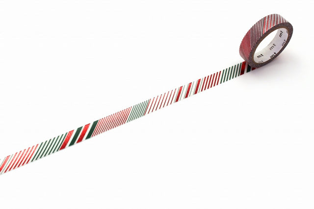 Washi Tape Merry Christmas - Color stripe - 1 - MT masking tape - Tidformera