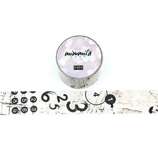 Washi tape - Mimmilä - Painters' Tapes Numbers 25 mm - 1 - MIC & MIM Premium Paper Shop - Tidformera