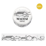 Washi tape Monotone - Cityscape - BGM - Tidformera