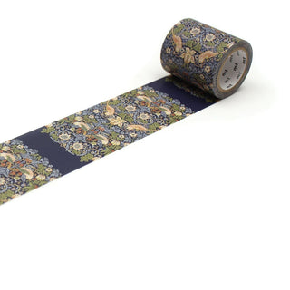 Washi Tape Morris & Co Strawberry Thief Indigo/Mineral 50 mm - 1 - MT masking tape - Tidformera
