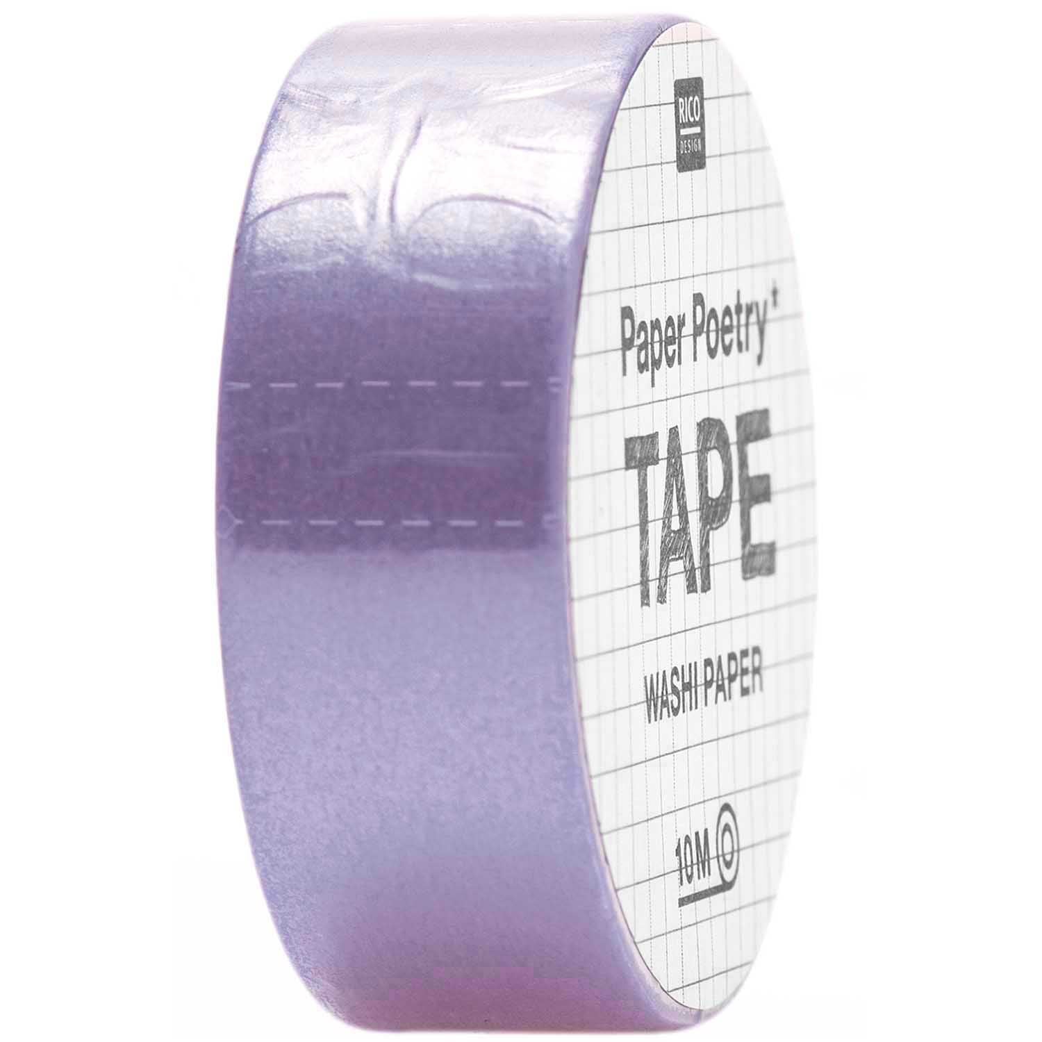 Washi tape Paper Poetry Enfärgade - Purple - Rico Design - Tidformera