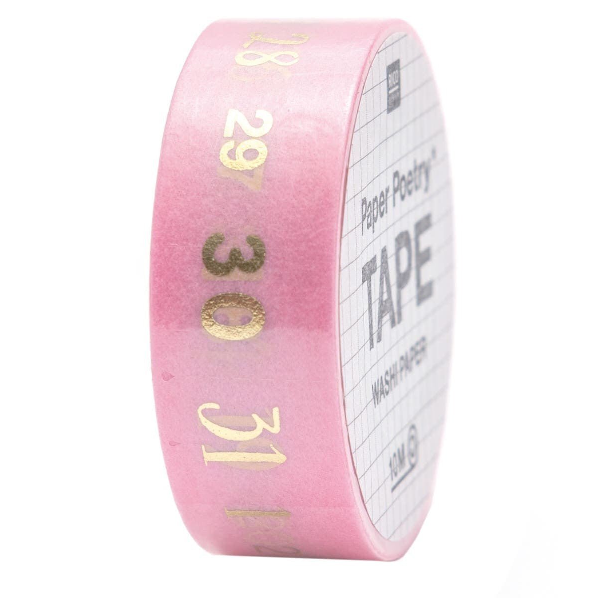 Washi Tape Paper Poetry Kalender - Numbers 0-31 - Rico Design - Tidformera