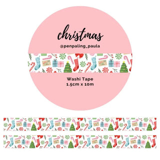 Washi tape - Penpaling Paula 15 mm - Christmas - 1 - Penpaling Paula - Tidformera