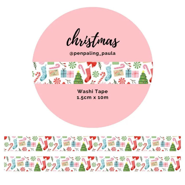Washi tape - Penpaling Paula 15 mm - Christmas - 1 - Penpaling Paula - Tidformera