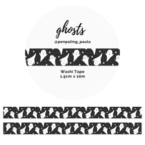 Washi tape - Penpaling Paula 15 mm - Ghosts - 1 - Penpaling Paula - Tidformera