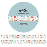 Washi tape - Penpaling Paula 15 mm - Winter - 1 - Penpaling Paula - Tidformera