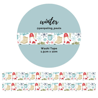 Washi tape - Penpaling Paula 15 mm - Winter - 1 - Penpaling Paula - Tidformera