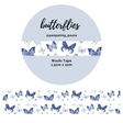 Washi tape - Penpaling Paula - Butterflies 15 mm - 1 - Penpaling Paula - Tidformera