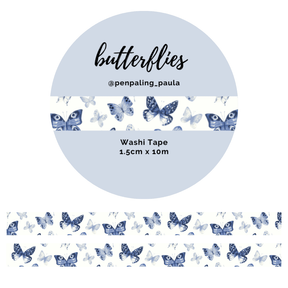 Washi tape - Penpaling Paula - Butterflies 15 mm - 1 - Penpaling Paula - Tidformera