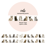 Washi tape - Penpaling Paula - Cats 15 mm - 1 - Penpaling Paula - Tidformera
