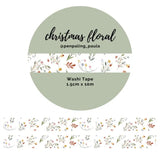Washi tape - Penpaling Paula - Christmas Floral 15 mm - 1 - Penpaling Paula - Tidformera