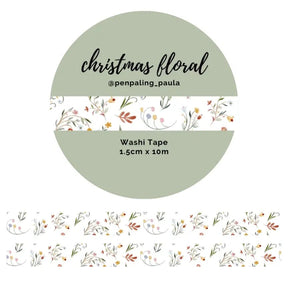 Washi tape - Penpaling Paula - Christmas Floral 15 mm - 1 - Penpaling Paula - Tidformera