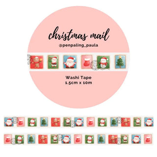 Washi tape - Penpaling Paula - Christmas Mail 15 mm - 1 - Penpaling Paula - Tidformera