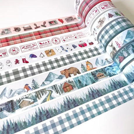 Washi tape - Penpaling Paula - Christmas Plaid 15 mm - 2 - Penpaling Paula - Tidformera