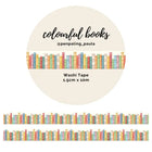 Washi tape - Penpaling Paula - Colourful Books 15 mm - 1 - Penpaling Paula - Tidformera