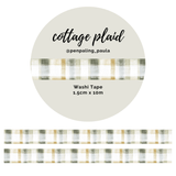 Washi tape - Penpaling Paula - Cottage plaid 15 mm - 1 - Penpaling Paula - Tidformera