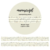 Washi tape - Penpaling Paula - Manuscript 15 mm - 1 - Penpaling Paula - Tidformera