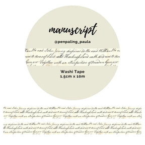 Washi tape - Penpaling Paula - Manuscript 15 mm - 1 - Penpaling Paula - Tidformera